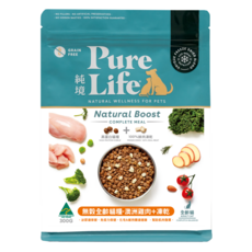 Pure Life 澳洲雞肉無穀全齡貓糧, 300g, 1個, 澳洲雞肉+凍乾
