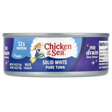 Chicken of Sea 흰색 솔리드 참치 113g(4온스)