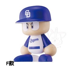 【M.M小舖】『現貨』 BANDAI 轉蛋 實況野球排隊公仔 中央聯盟 實況野球 排隊 野球 棒球 公仔 全6款, 1個, F款/中日龍 1E571