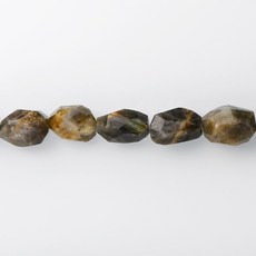 【杰鴻】印度拉長石 石型切角 15X20MM 寶石珠珠 DIY手工材料, 1個