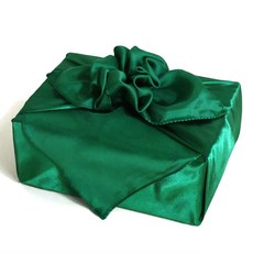 정담은보자기 공단 보자기 107 x 107cm 예단 명절 답례품 선물포장, 07. 초록, 1장