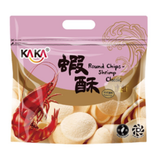 KAKA 蝦酥薄片120g 台式鹽酥風味 酥脆薄片 獨立包裝, 120g, 1個
