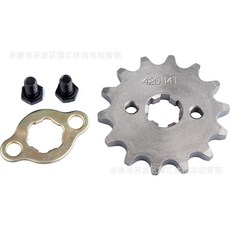 420 프론트 엔진 스프로킷 톱니 125CC 14 10 더트 교체 액세서리 19 15 18 피트 110CC 70CC 17 12 16 바이크 17MM 13, 14T