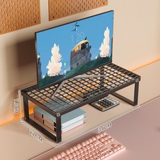 電腦支架 筆電增高架 散熱支撐臺, 黑色 - 小號 單層, 1個