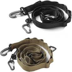 IBIREMS 2피스 야외 휴대용 캠핑 걸이식 로프 텐트 경량 숄더 스트랩 다기능 트레킹 캠프장 보관 (블랙 & 그린) 146180