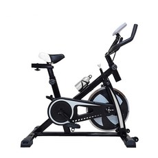 imini 極速雕塑阻力型飛輪車 居家健身器材 多段調節座椅把手 靜音飛輪設計 附贈水壺, 黑色, 1個