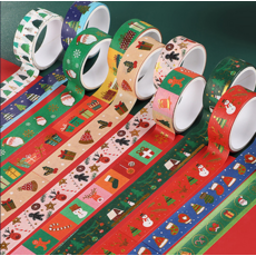 와일드프로 크리스마스 마스킹 테이프 다꾸, 1세트, 상세페이지참조