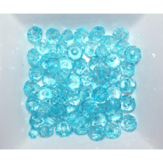 크리스탈 비즈 론델컷 비즈공예재료 팔찌 만들기, 하늘 A4826, 1세트, 10mm