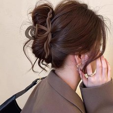 2026新款黑色頭髮抓夾女高級感氣質後腦勺大號髮量大鯊魚夾髮夾女ly-049默認顏色