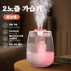 가습기 USB 에어 가습기 소형 가정용 침실 가습기 소음 저감 대용량 가습기 J10, 핑크색