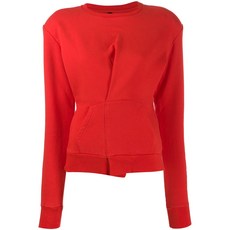 언라벨프로젝트 폴드 디테일 스웨트셔츠