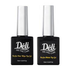델리뷰티 퍼펙트 매트 탑젤 10ml + 논와이프 탑젤 10ml 세트, 1개