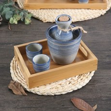 일본 사케 도쿠리 세트 니혼슈 복분자 도자기 병 청주 컵 잔 화요 소주 술 이자카야