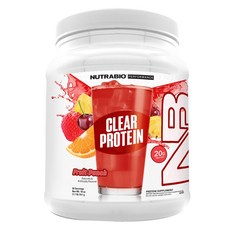 Nutrabio 透明分離乳清蛋白粉 水果潘趣口味, 1個, 511g