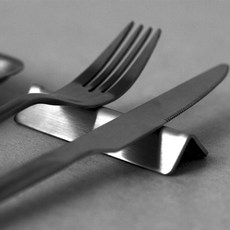 수저 받침대, 실버, 4개