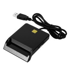 USB 2.0 일반 액세스 EMV EID 카드 판독기 작성기, 블랙, 8.5X6.5X1.2cm, 플라스틱