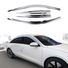 차종별 썬바이저 크롬 앞뒤 4개 1세트, 제네시스G80 2016~2020