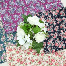 텐셀 60수 잔꽃나염 4종, 150cm x 90cm 1마, 화이트, 1개