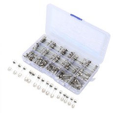 JK 원형 유리관 퓨즈세트 5x20mm 6x30mm 1-20A 250종 전기 휴즈 시거잭 FUSES, 1세트