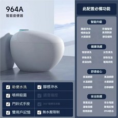 智能馬桶 110V 家用 全自動虹吸式座便器 即熱烘乾雙水路 免治馬桶 多功能, 標配