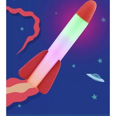 櫻桃威利 沖天火箭運動玩具 發光火箭 兒童室內戶外通用款, 發光火箭（三支一組）, 1個
