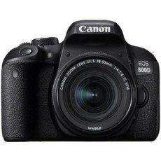 캐논 EOS 800D 디지털 SLR 카메라 18-55mm STM 렌즈 블랙 국제 모델, 캐논 EOS 800D 디지털 SLR 카메라 18-55m, 1개