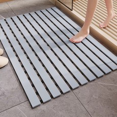 돌아라 욕실 미끄럼방지매트 화장실 물빠짐 욕실매트, 1개, 그레이