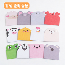 포스트잇 메모지 점착 메모패드 동물 캐릭터 감성 귀여운 다꾸 다이어리 꾸미기, 1개, 240매, 감성 숲속 동물