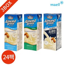 아몬드 브리즈 오리지널 언스위트 프로틴 3종 묶음, 3박스, 190ml