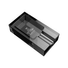 精緻透明雪茄煙灰缸，桌面裝飾品，簡約風格煙灰缸，提升生活品味, 灰色, 1個