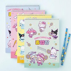 유아동 산리오 캐릭터즈 종합장 10권세트, 10p세트(랜덤구성)