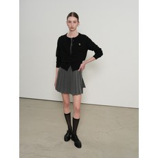 GENERALIDEA 에센셜 크루넥 가디건 BLACK / WBD3L04501