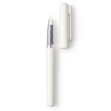 무인양품 폴리카보네이트 만년필 (일본매장판), 화이트 그레이, F