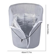 화분 보호 가방 겨울 단열 커버 잔디밭 파티오 조경 정원용 플랜터, 1개, 1. 45cmx50cm