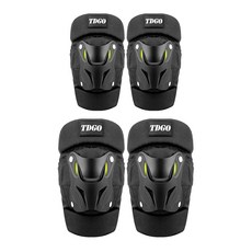 리치모리 오토바이 무릎 팔꿈치 보호대, 1세트, 블랙