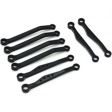 WPL C64 C641 금속 차체 연결봉 풀로드 세트 116 RC카 업그레이드 부품 예비 액세서리 RC 액세서리은색, 검정