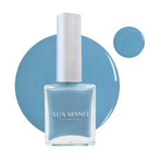 수아마노 프리미엄 고광택 유광 매니큐어 네일, 1개, 10ml, SM18. 스카이블루