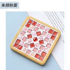 馬賽克杯墊 DIY手作材料包 兒童手作, 1個, 朱顏粉面