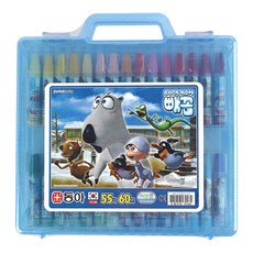 동아 빼꼼 크레파스 세트 (55색 60본) 미술 교육 문구 낙서 놀이 교육 용품 도구 크레용 파스텔, 단품, 단품