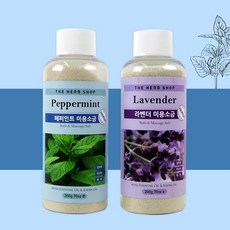 [샵피카] 미용소금 200g 각질제거 소금마사지 족욕소금 족욕용품, 페퍼민트