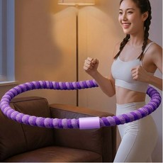 벨라킨 고탄성 무소음 다이어트 스프링 훌라후프, 1개, 퍼플, 1.5kg