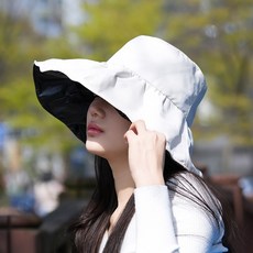 티핑하우스 여성 버킷햇 블랙코팅 모자