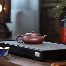 紫砂壺宜興紫泥明爐壺160cc經典款式茶壺適合沖泡多種茶葉, 1個
