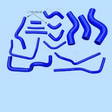 실리콘 호스 OE 16571-66030, 07 16pcs all in picture