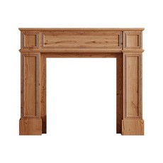 벽난로 콘솔 모형 엔틱 빈티지 거실 복도 수납장 실내, 내추럴우드130x24x110