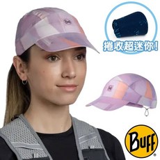 【西班牙 BUFF】霧色粉嫩》極速排汗隨身可收 頭巾帽 FASTWICK UPF50 跑帽 棒球帽 遮陽帽 131290, 1個, S/M
