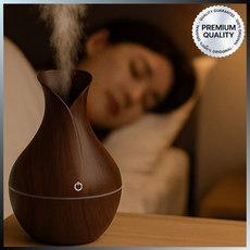 라온플로우 미니 우드미스트 무소음 가정용 가습기 휴대용, 플로럴, 딥포레스트