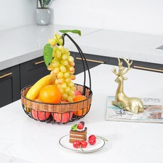 오라플 라탄 바나나걸이 과일바스켓 바나나 거치대, 1개, 혼합색상