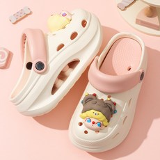(嚴選)成人女士厚底洞洞鞋女款新款防滑沙灘增高包頭涼鞋拖鞋女