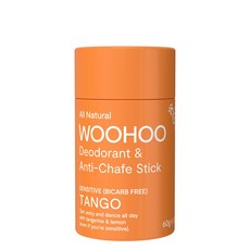 WOOHOO 體香棒防摩擦膏 柑橘TANGO款 敏感肌適用 60g 澳洲製造, 1個